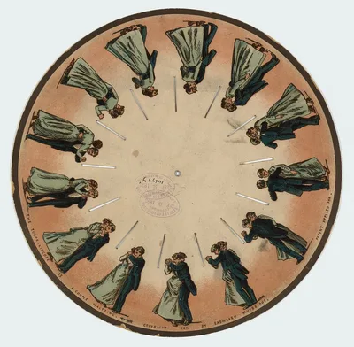 The zoopraxiscope - a couple waltzing, 1893