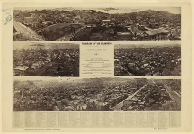 Photograph from California: Panorama of San Francisco from California Street…