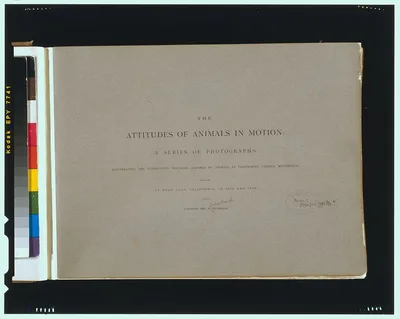 [Title page of  "The attitudes of animals in motion"], Palo Alto, California, 1881