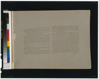 [Page of text with description of introductory photographs from "The…, Palo Alto, California, 1881
