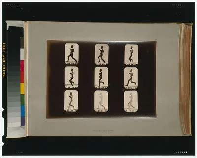 Athletes. Running, Palo Alto, California, 1881