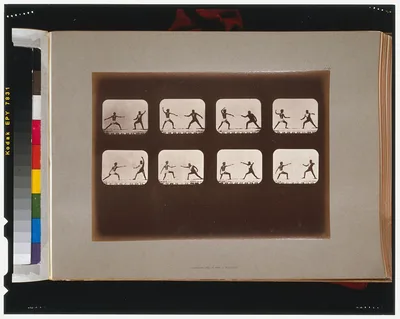 Athletes. Fencing, California, Palo Alto, 1881