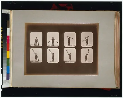 Athletes. Swinging clubs, California, Palo Alto, 1881