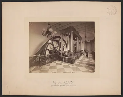 Engine in the U.S. Mint, San Francisco, Cal., Prescott, Scott & Co.,…, 1875