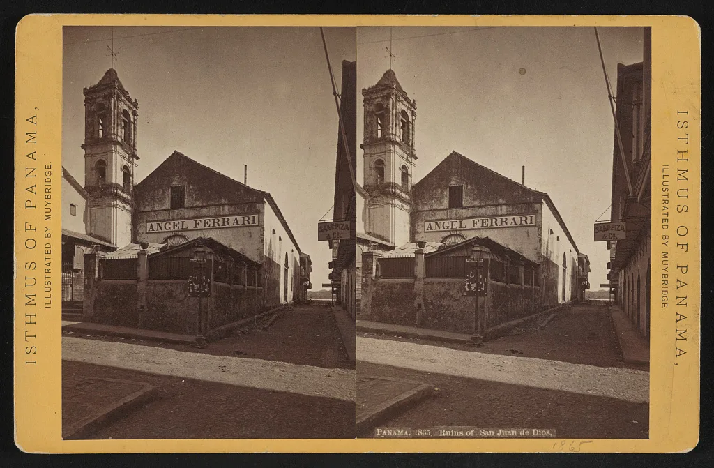 Panama. Ruins of Church of San Juan de Dios, 1873