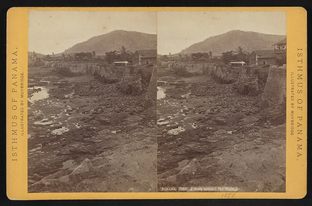 Panama. A walk around the walls, 1873