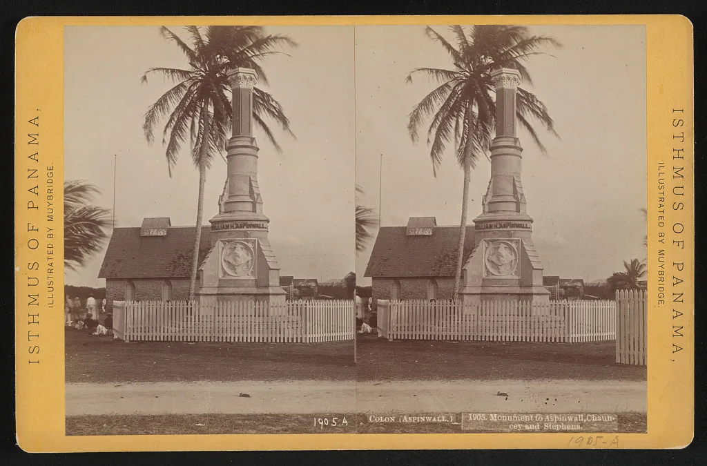 Colon (Aspinwall.) Monument to Aspinwall, Chauncey, and Stephens, Panama, Colon, Colón, 1873