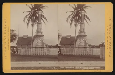 Colon (Aspinwall.) Monument to Aspinwall, Chauncey, and Stephens, Panama, Colon, Colón, 1873