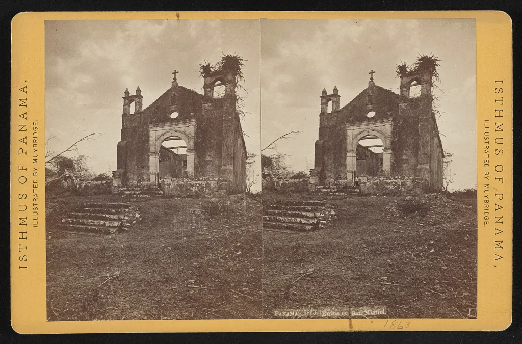 Panama. Ruins of Church of San Miguel, 1873