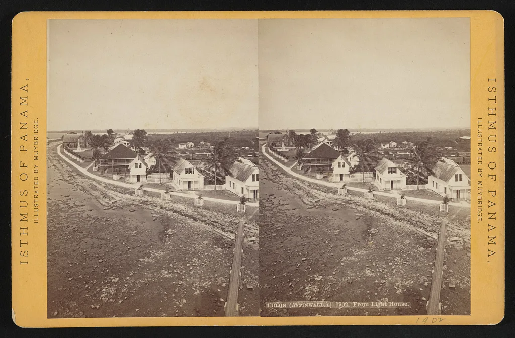 Colon (Aspinwall.) From light house, Colon, Colón, Panama, 1873