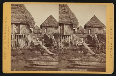 Chagres. The principal street, Panama, 1873